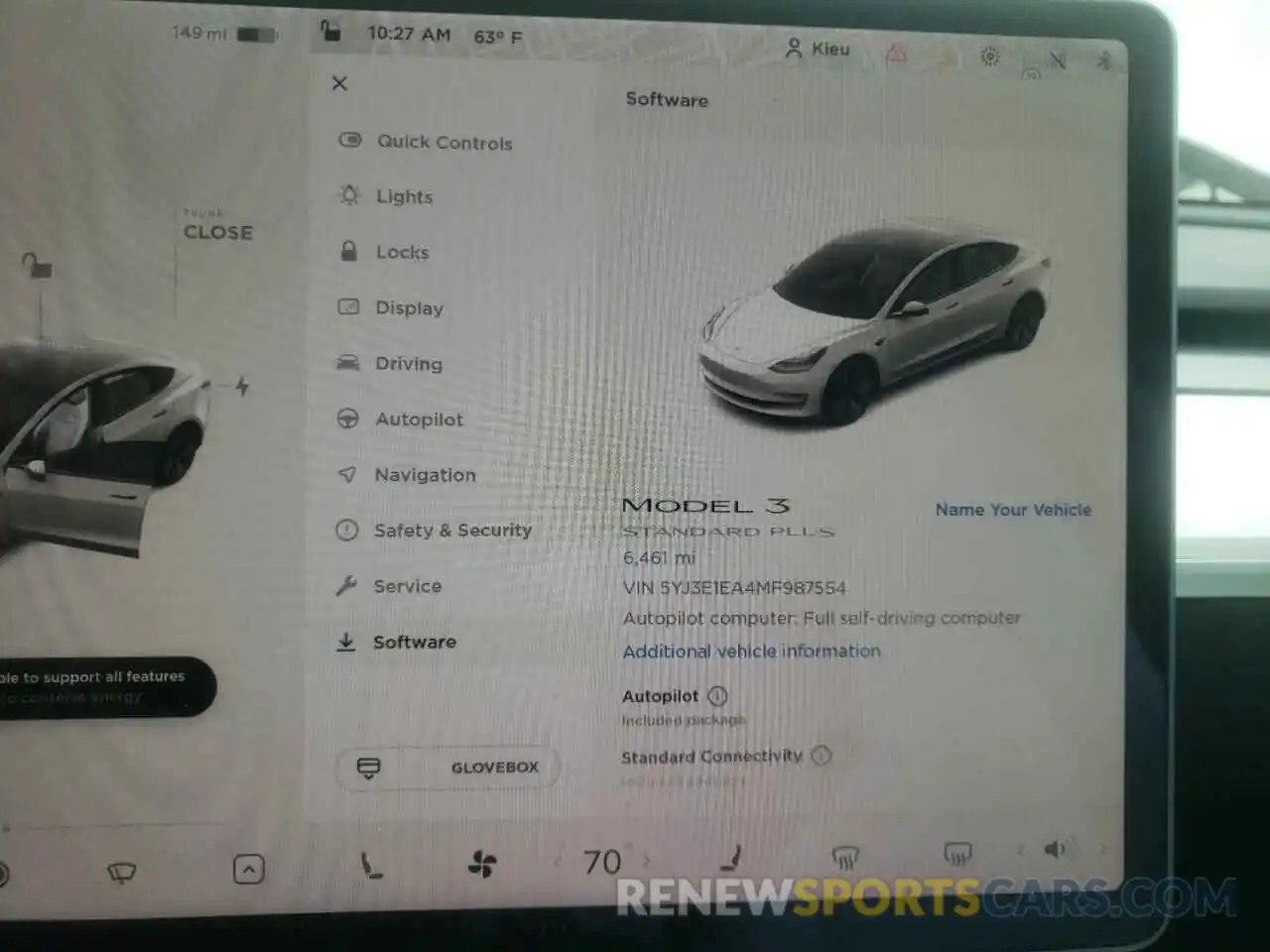 8 Photograph of a damaged car 5YJ3E1EA4MF987554 TESLA MODEL 3 2021