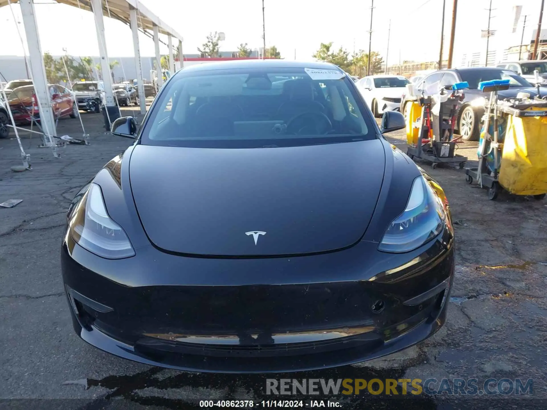 12 Photograph of a damaged car 5YJ3E1EA4MF998473 TESLA MODEL 3 2021