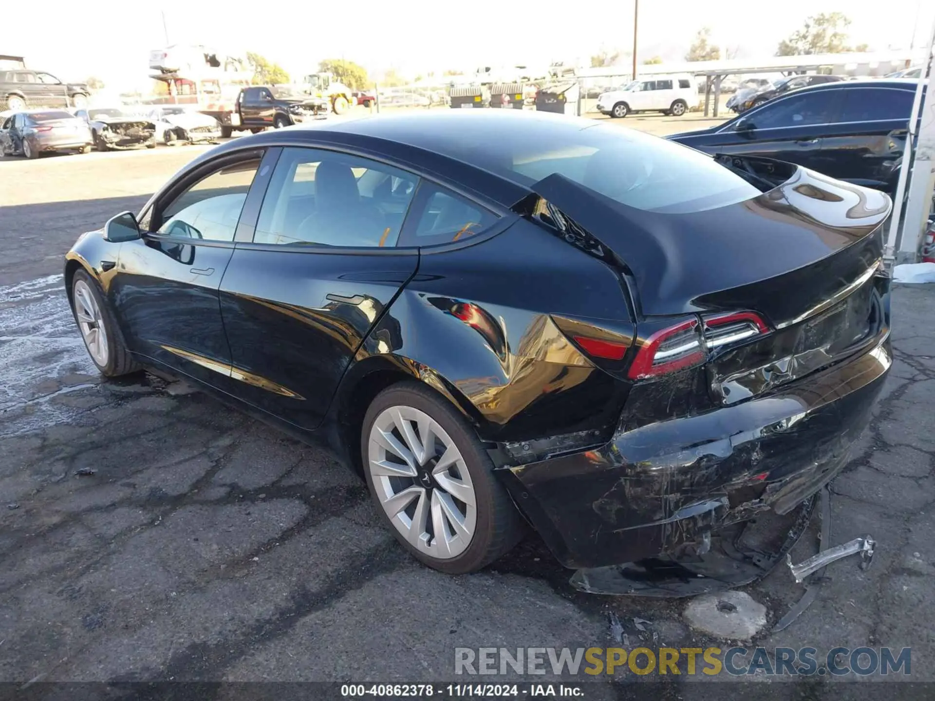 3 Photograph of a damaged car 5YJ3E1EA4MF998473 TESLA MODEL 3 2021