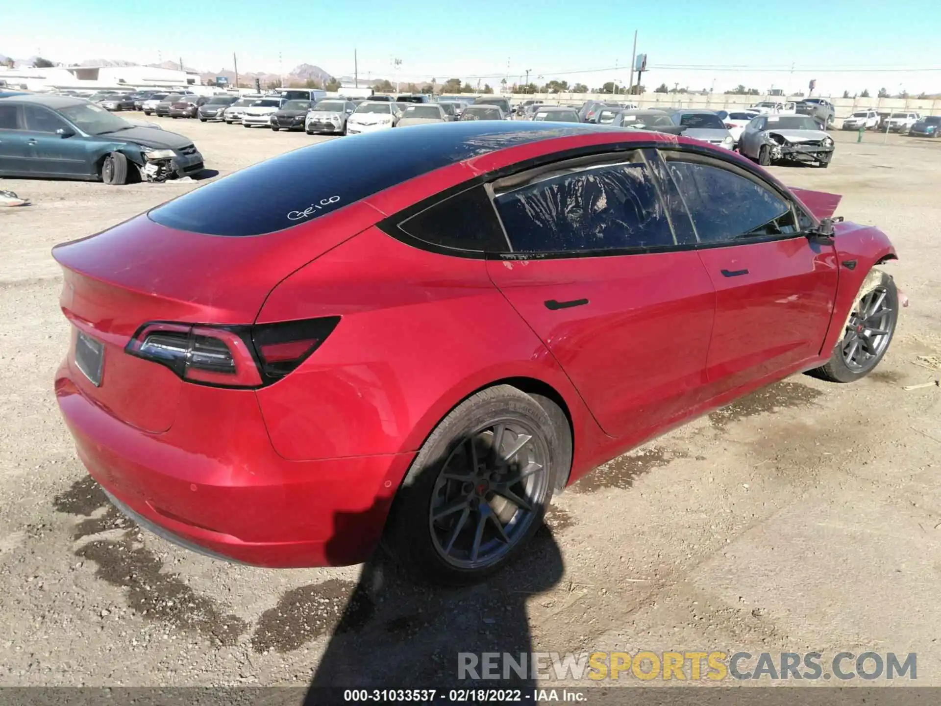 4 Photograph of a damaged car 5YJ3E1EA5MF001190 TESLA MODEL 3 2021