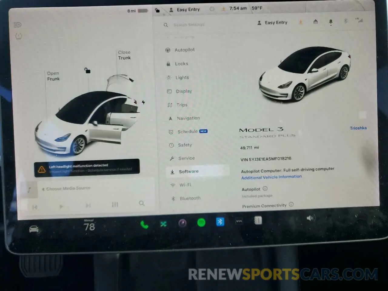 9 Photograph of a damaged car 5YJ3E1EA5MF018216 TESLA MODEL 3 2021