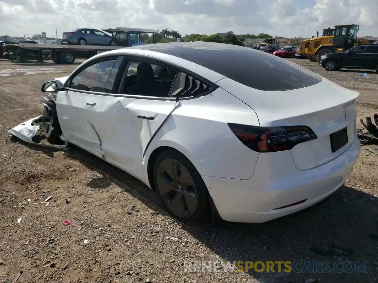 3 Photograph of a damaged car 5YJ3E1EA5MF028387 TESLA MODEL 3 2021