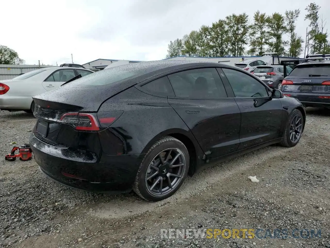 3 Photograph of a damaged car 5YJ3E1EA5MF029703 TESLA MODEL 3 2021