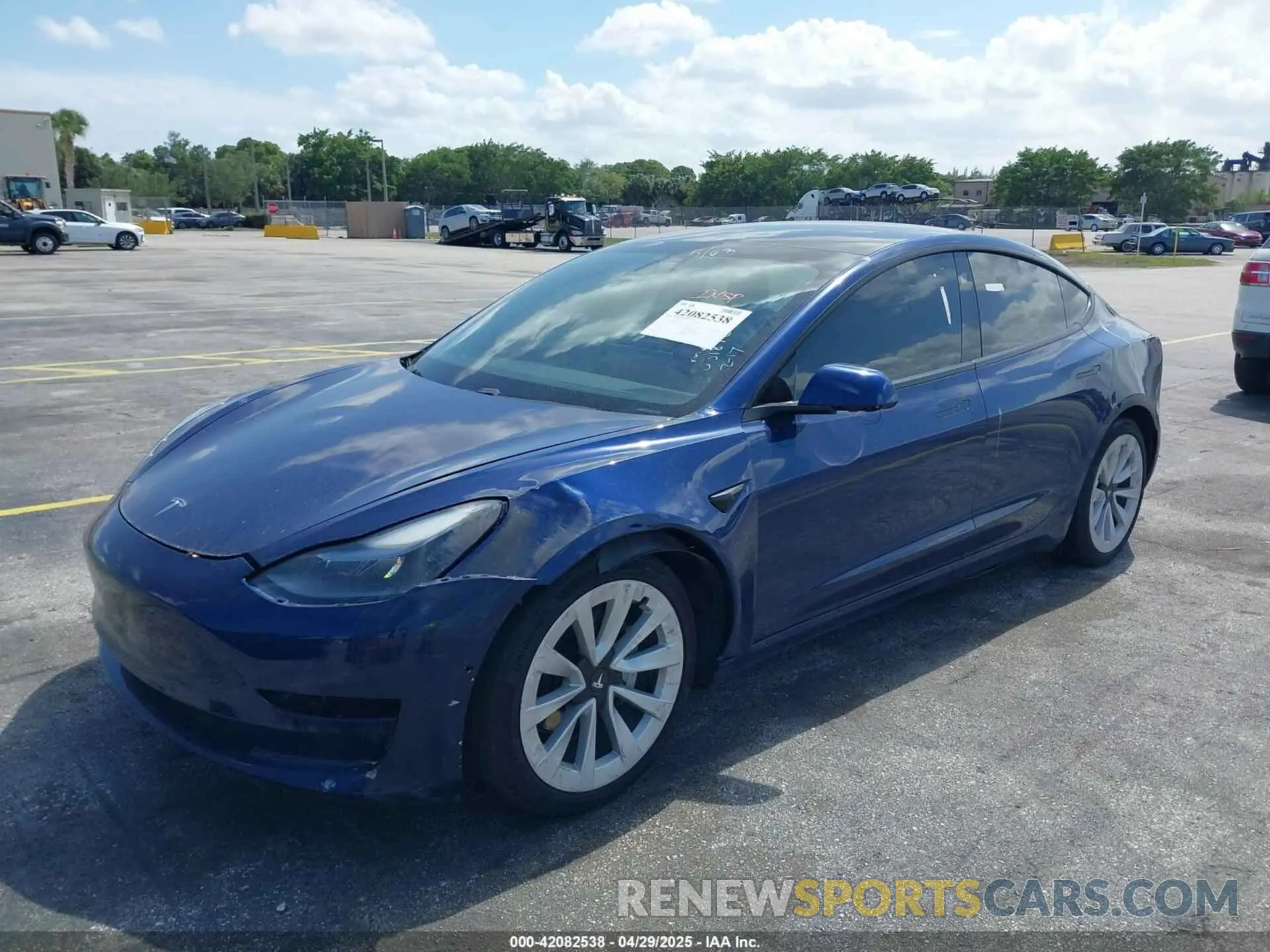 6 Photograph of a damaged car 5YJ3E1EA5MF031872 TESLA MODEL 3 2021