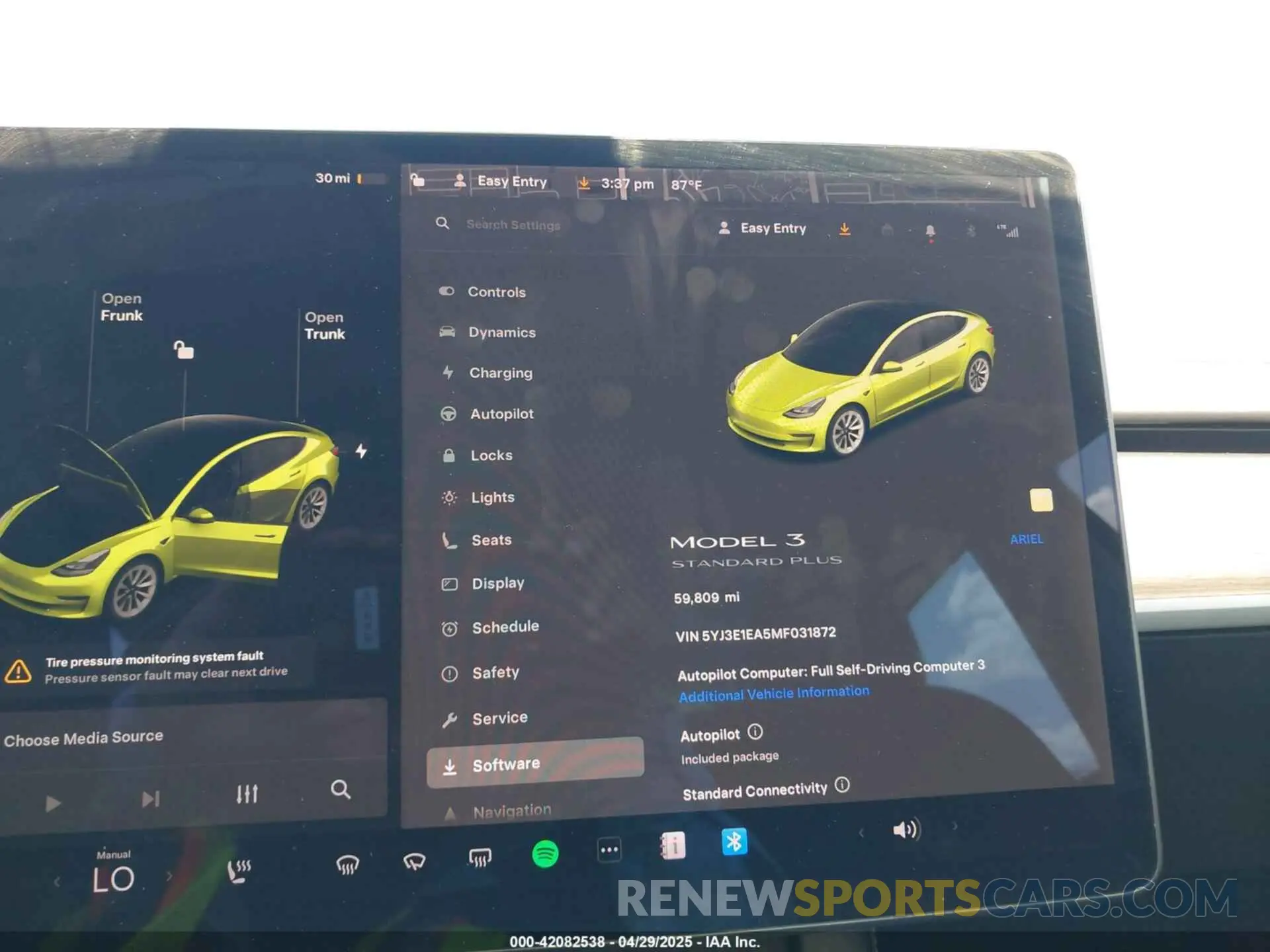 7 Photograph of a damaged car 5YJ3E1EA5MF031872 TESLA MODEL 3 2021