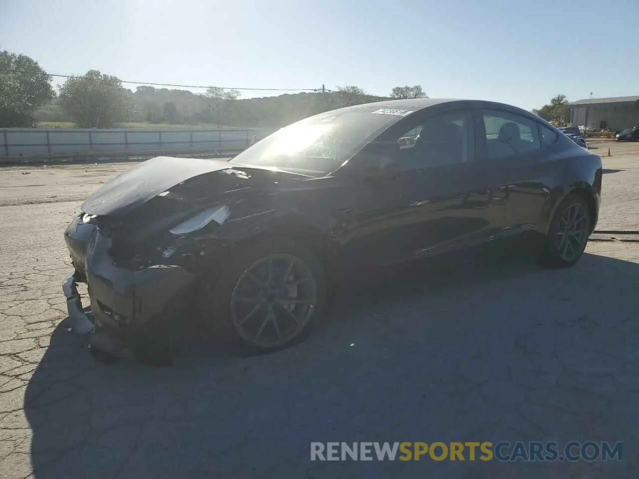 1 Photograph of a damaged car 5YJ3E1EA5MF047652 TESLA MODEL 3 2021