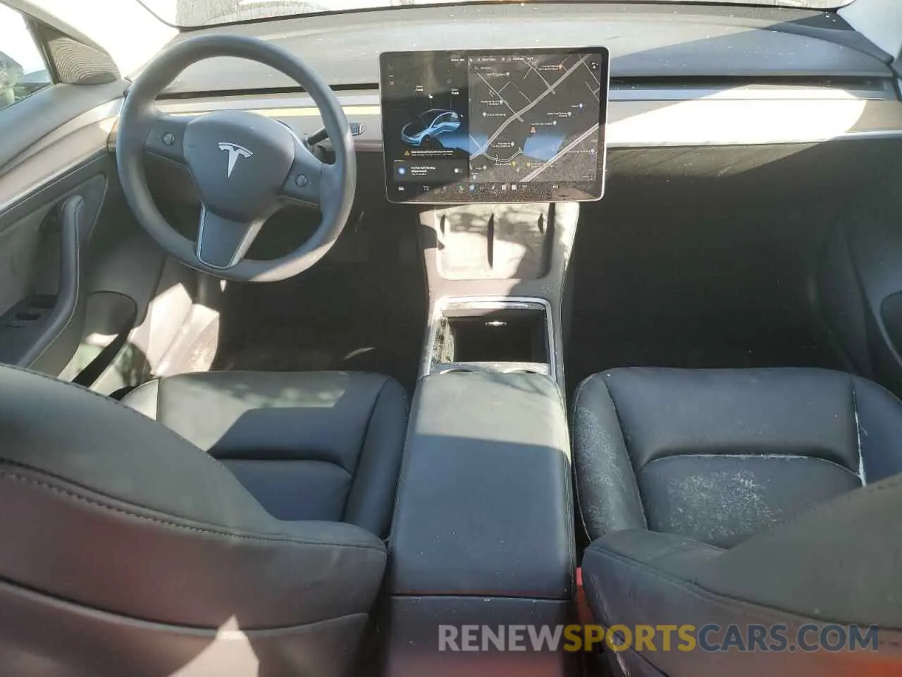 8 Photograph of a damaged car 5YJ3E1EA5MF047652 TESLA MODEL 3 2021