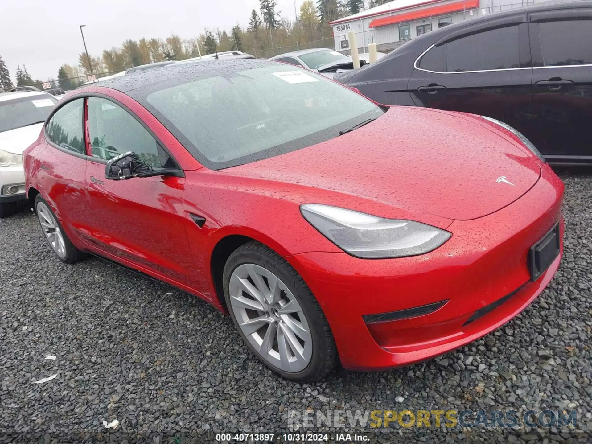 1 Photograph of a damaged car 5YJ3E1EA5MF054262 TESLA MODEL 3 2021