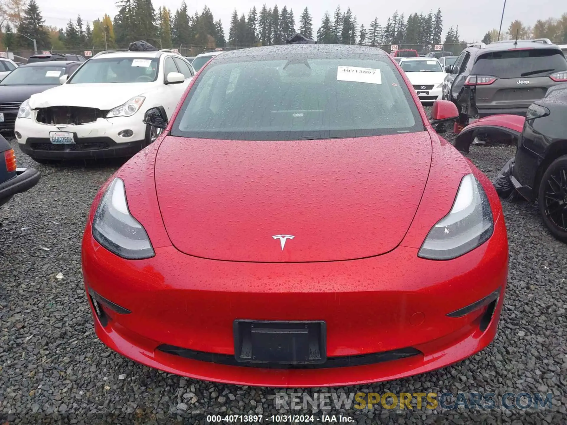 13 Photograph of a damaged car 5YJ3E1EA5MF054262 TESLA MODEL 3 2021