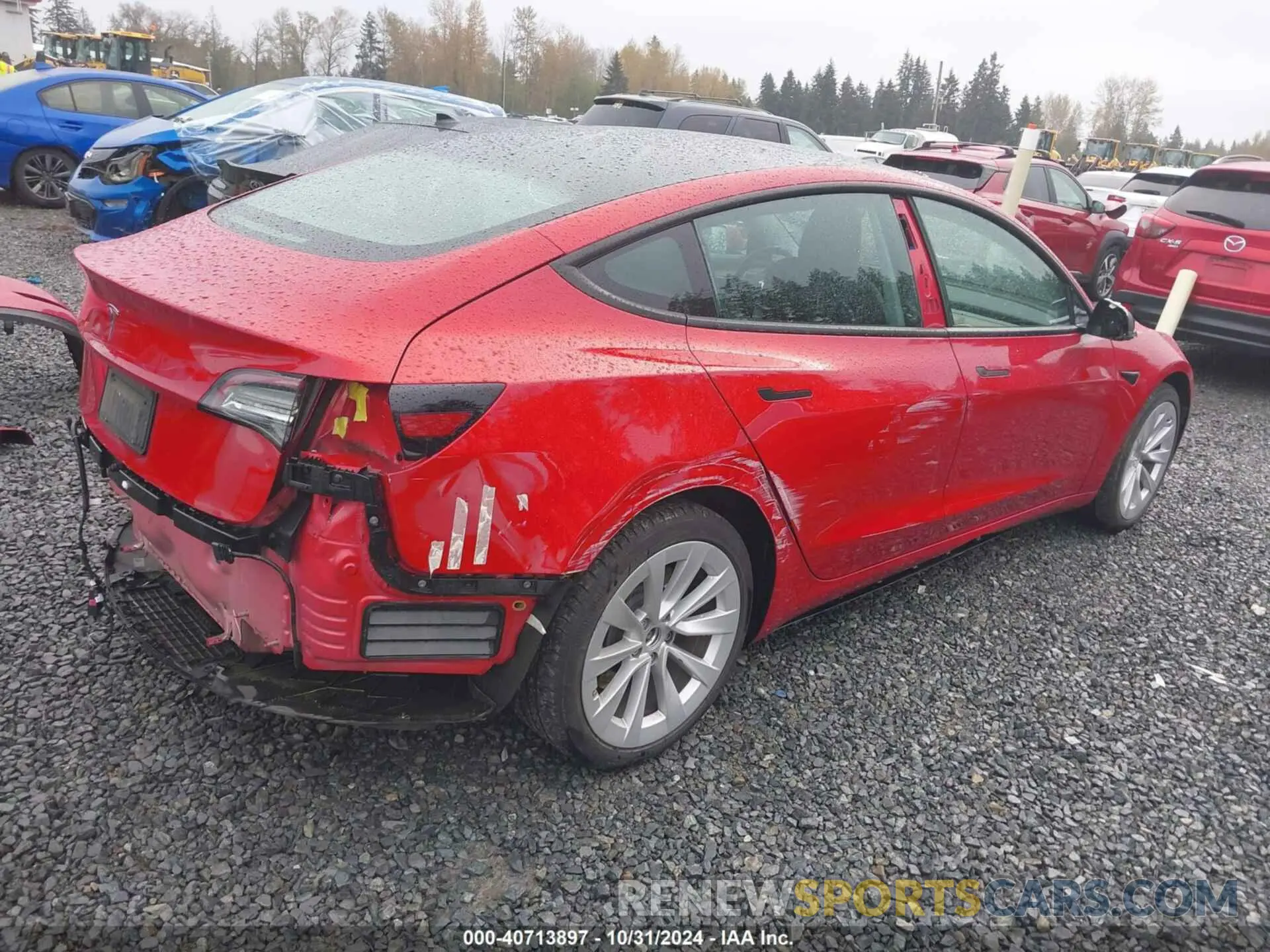 4 Photograph of a damaged car 5YJ3E1EA5MF054262 TESLA MODEL 3 2021