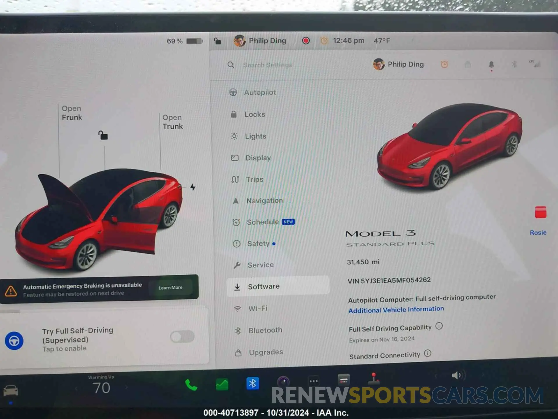 7 Photograph of a damaged car 5YJ3E1EA5MF054262 TESLA MODEL 3 2021