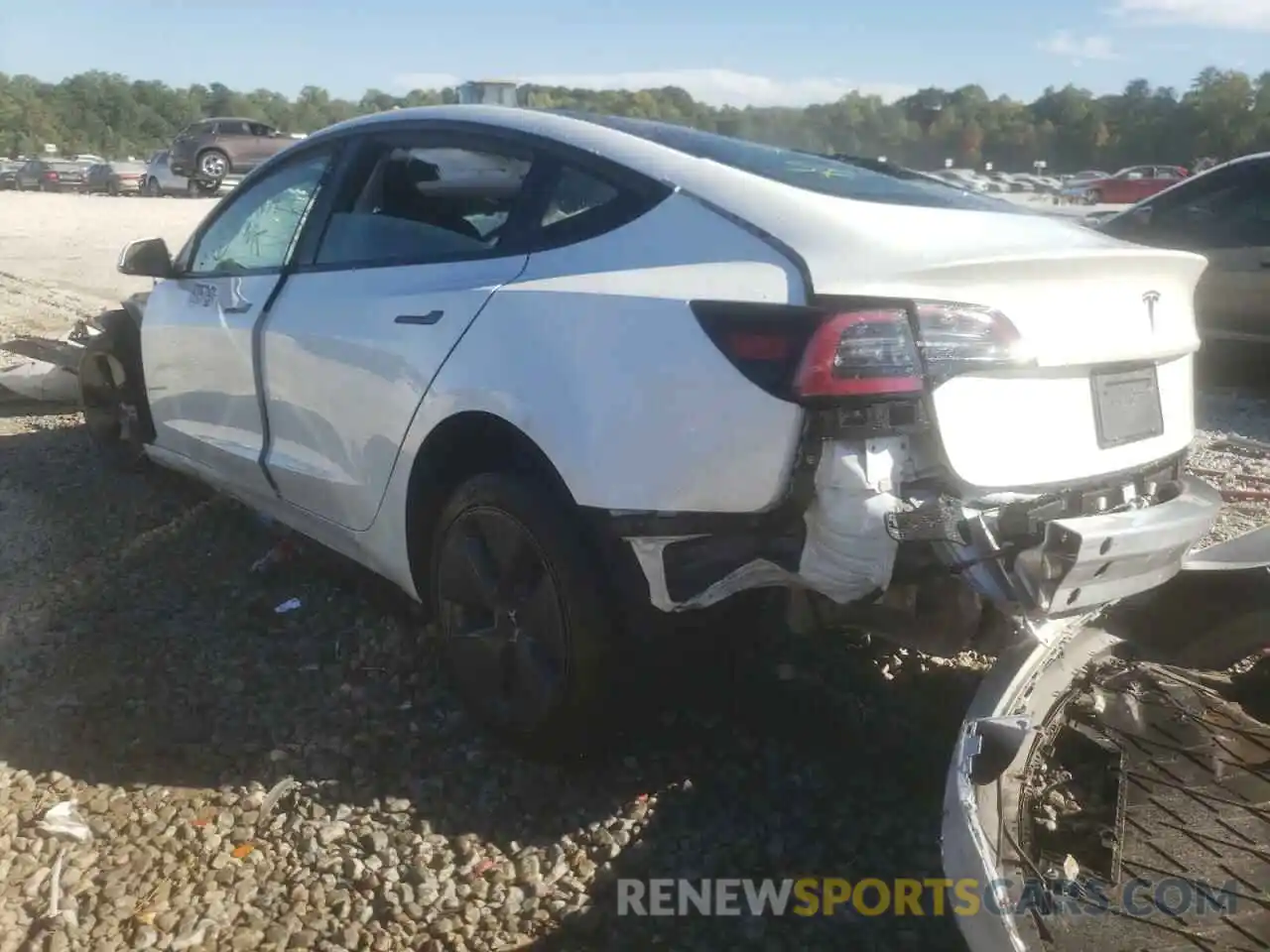 3 Photograph of a damaged car 5YJ3E1EA5MF060577 TESLA MODEL 3 2021