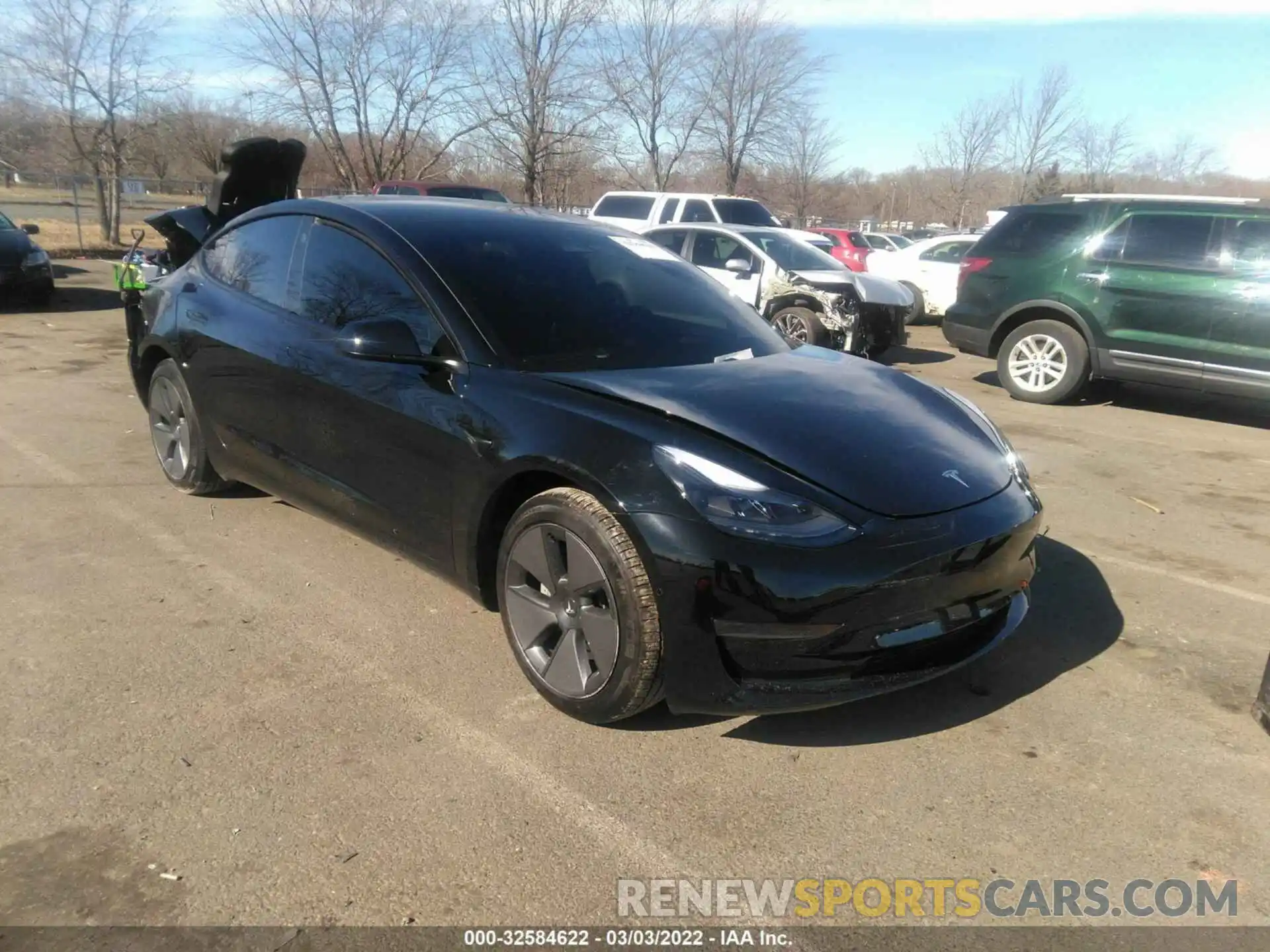 1 Photograph of a damaged car 5YJ3E1EA5MF062779 TESLA MODEL 3 2021