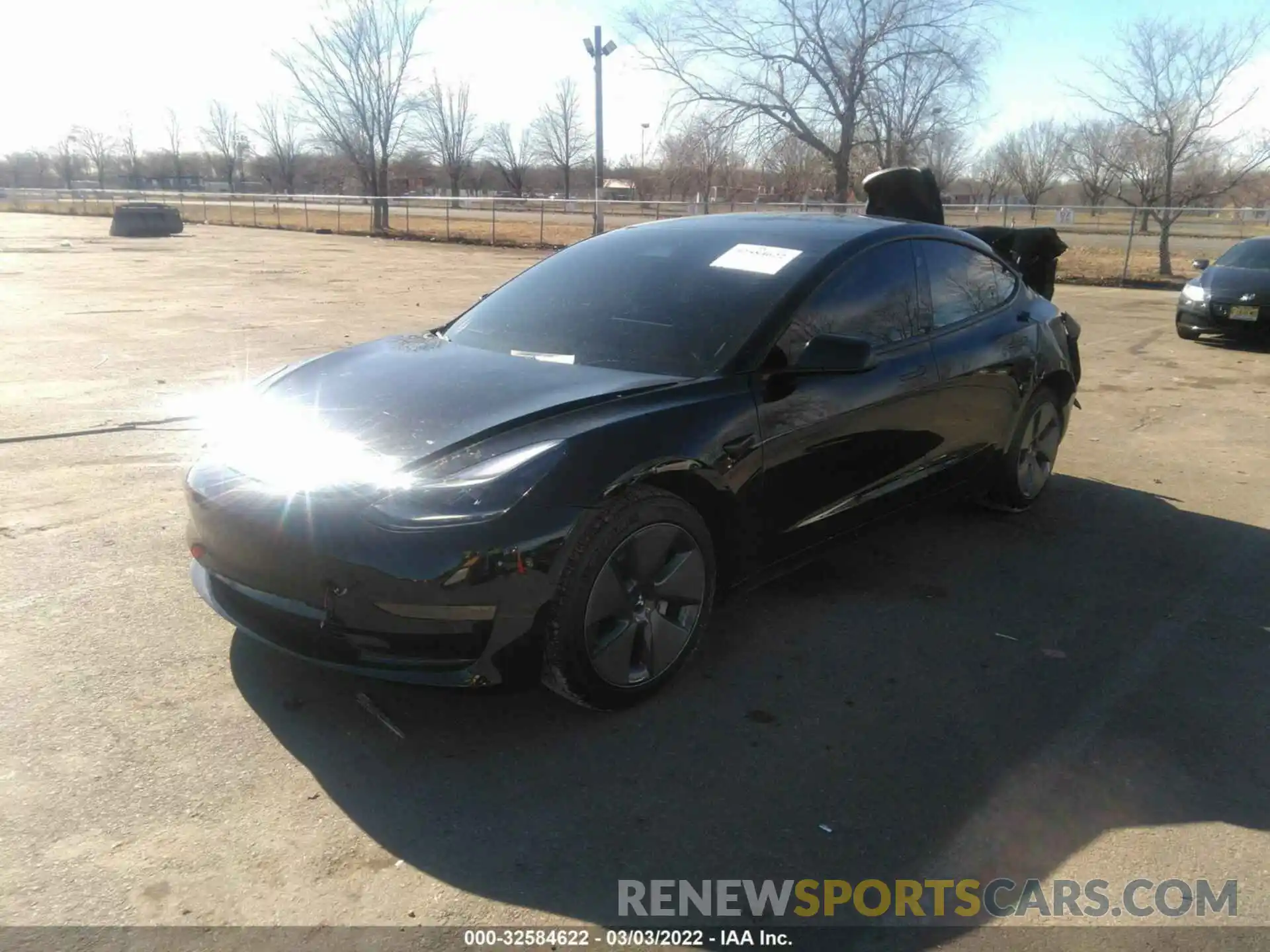 2 Photograph of a damaged car 5YJ3E1EA5MF062779 TESLA MODEL 3 2021