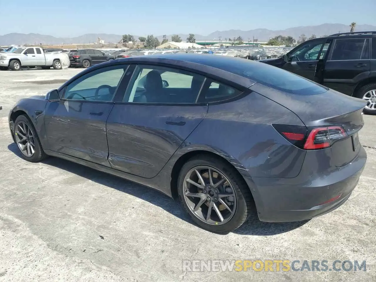 2 Photograph of a damaged car 5YJ3E1EA5MF068839 TESLA MODEL 3 2021