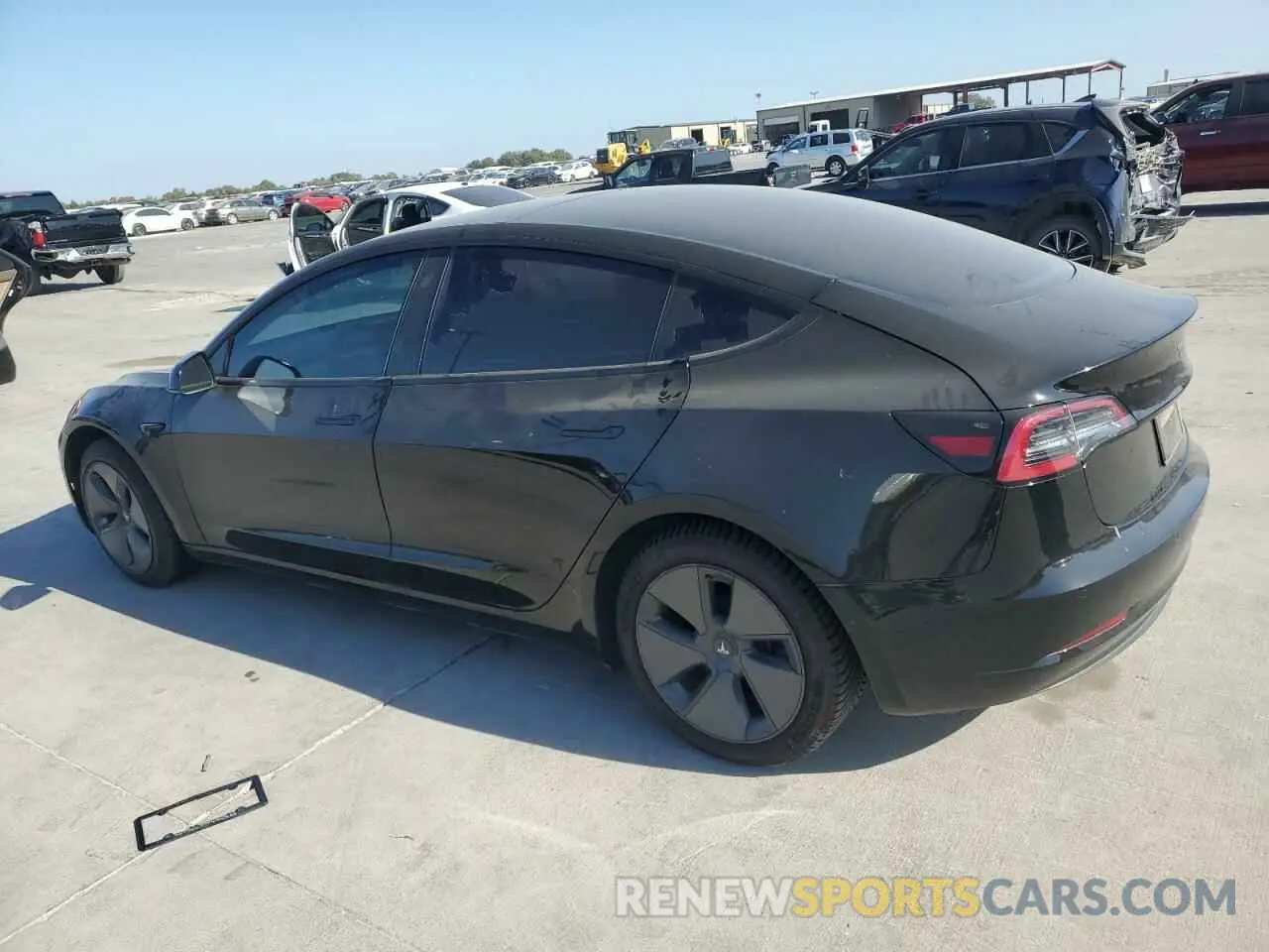 2 Photograph of a damaged car 5YJ3E1EA5MF084376 TESLA MODEL 3 2021
