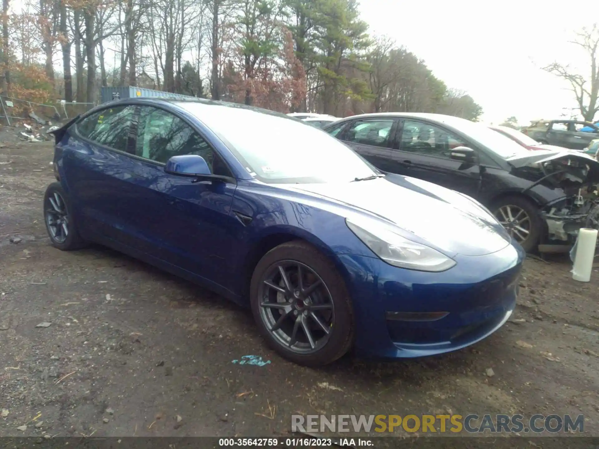 1 Photograph of a damaged car 5YJ3E1EA5MF087651 TESLA MODEL 3 2021