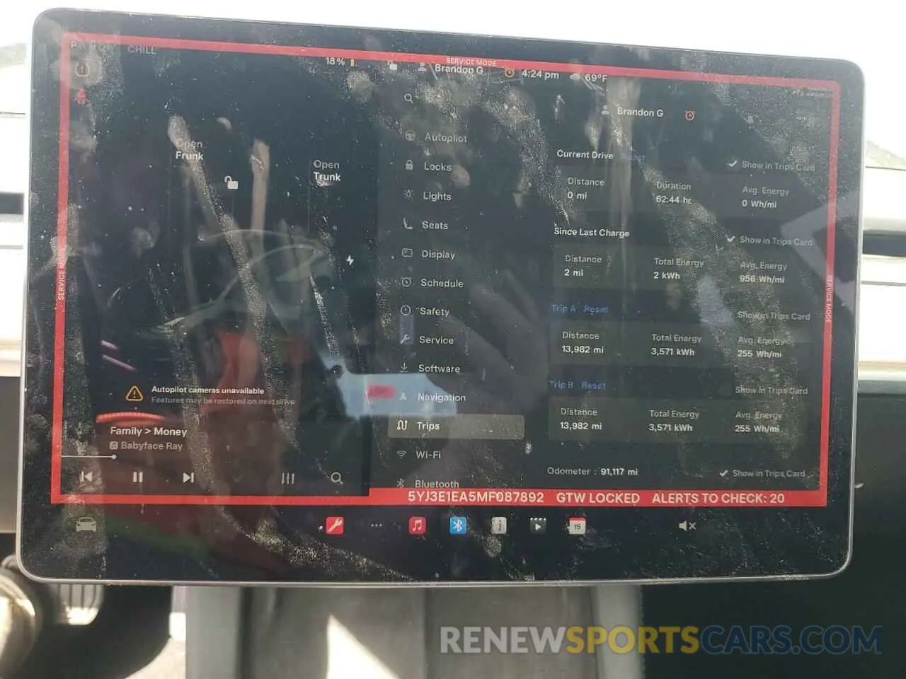 9 Photograph of a damaged car 5YJ3E1EA5MF087892 TESLA MODEL 3 2021