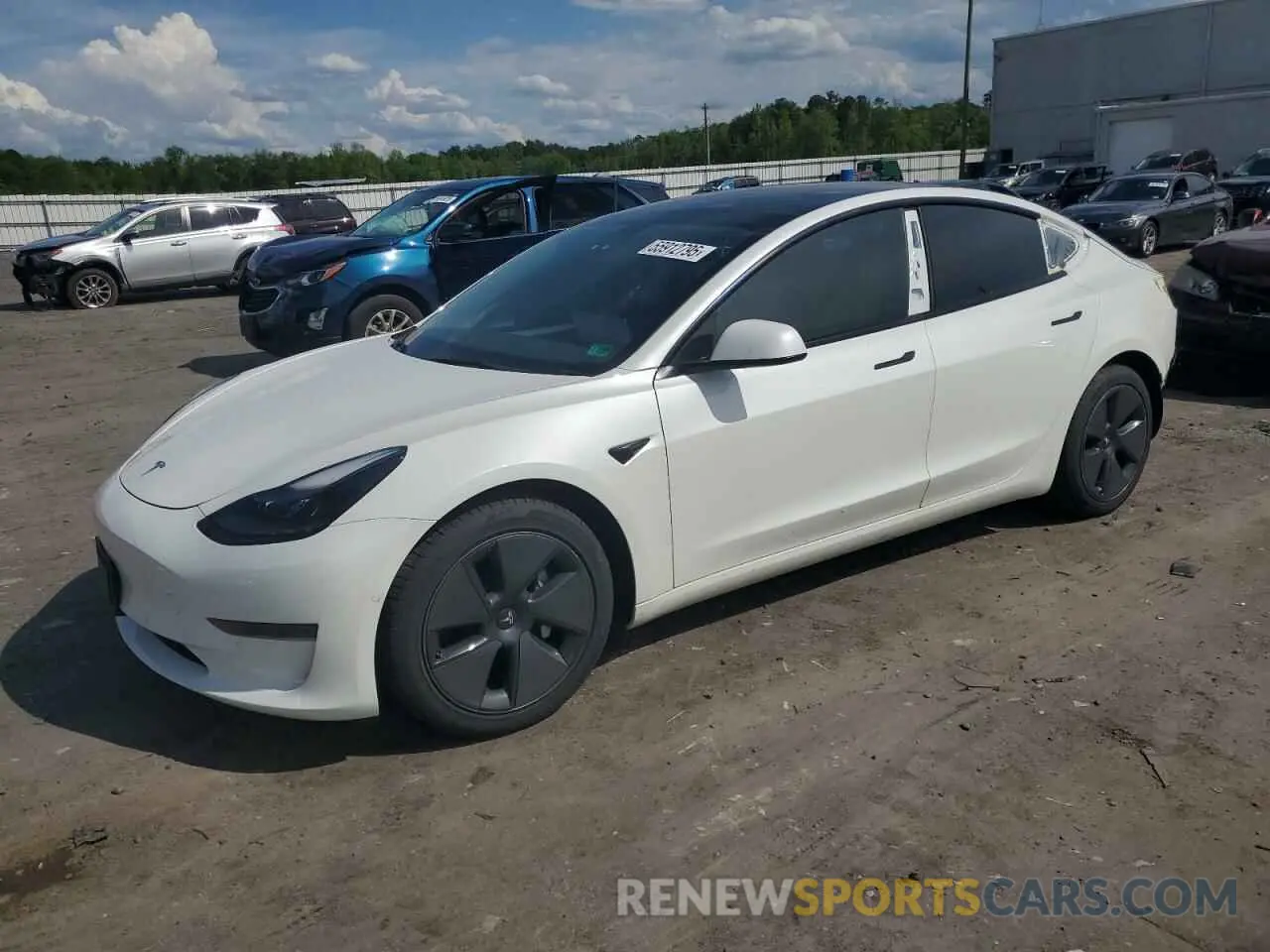 1 Photograph of a damaged car 5YJ3E1EA5MF089562 TESLA MODEL 3 2021