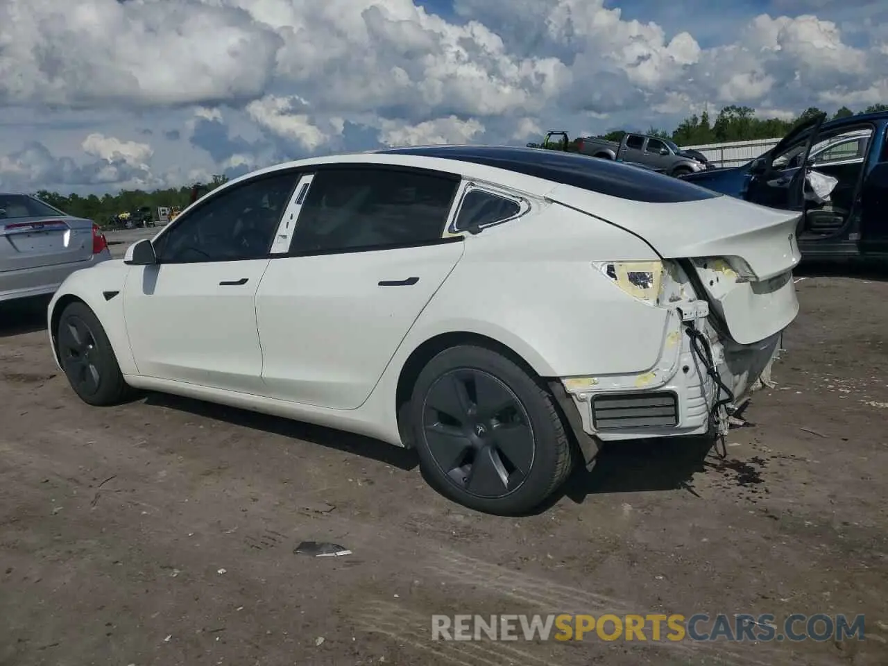 2 Photograph of a damaged car 5YJ3E1EA5MF089562 TESLA MODEL 3 2021