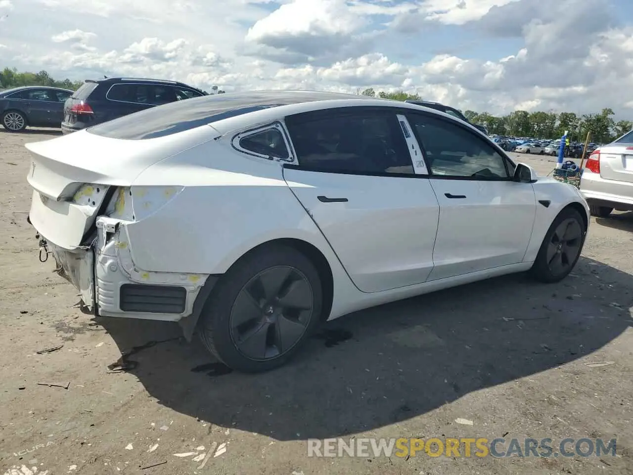 3 Photograph of a damaged car 5YJ3E1EA5MF089562 TESLA MODEL 3 2021