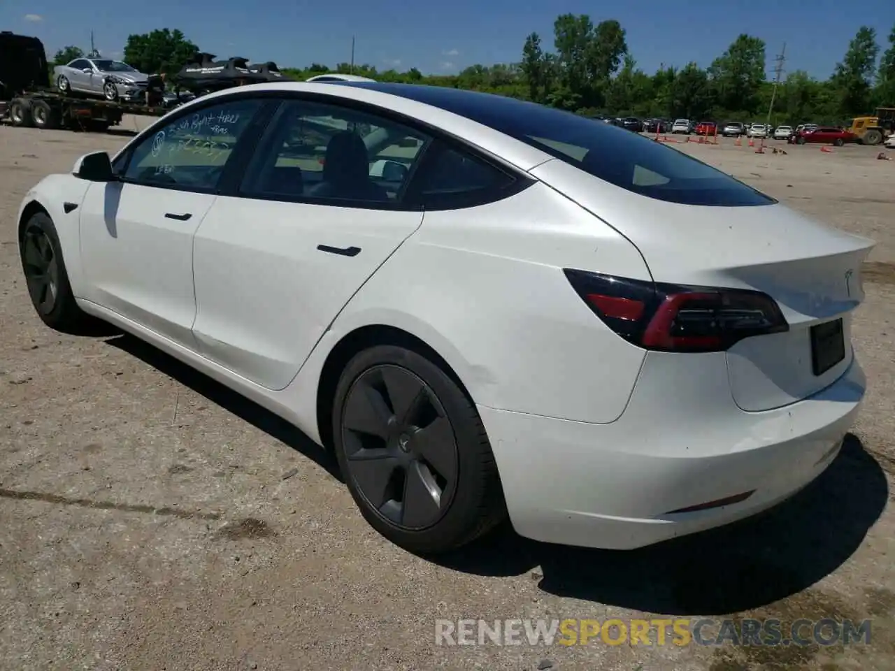 3 Photograph of a damaged car 5YJ3E1EA5MF092204 TESLA MODEL 3 2021