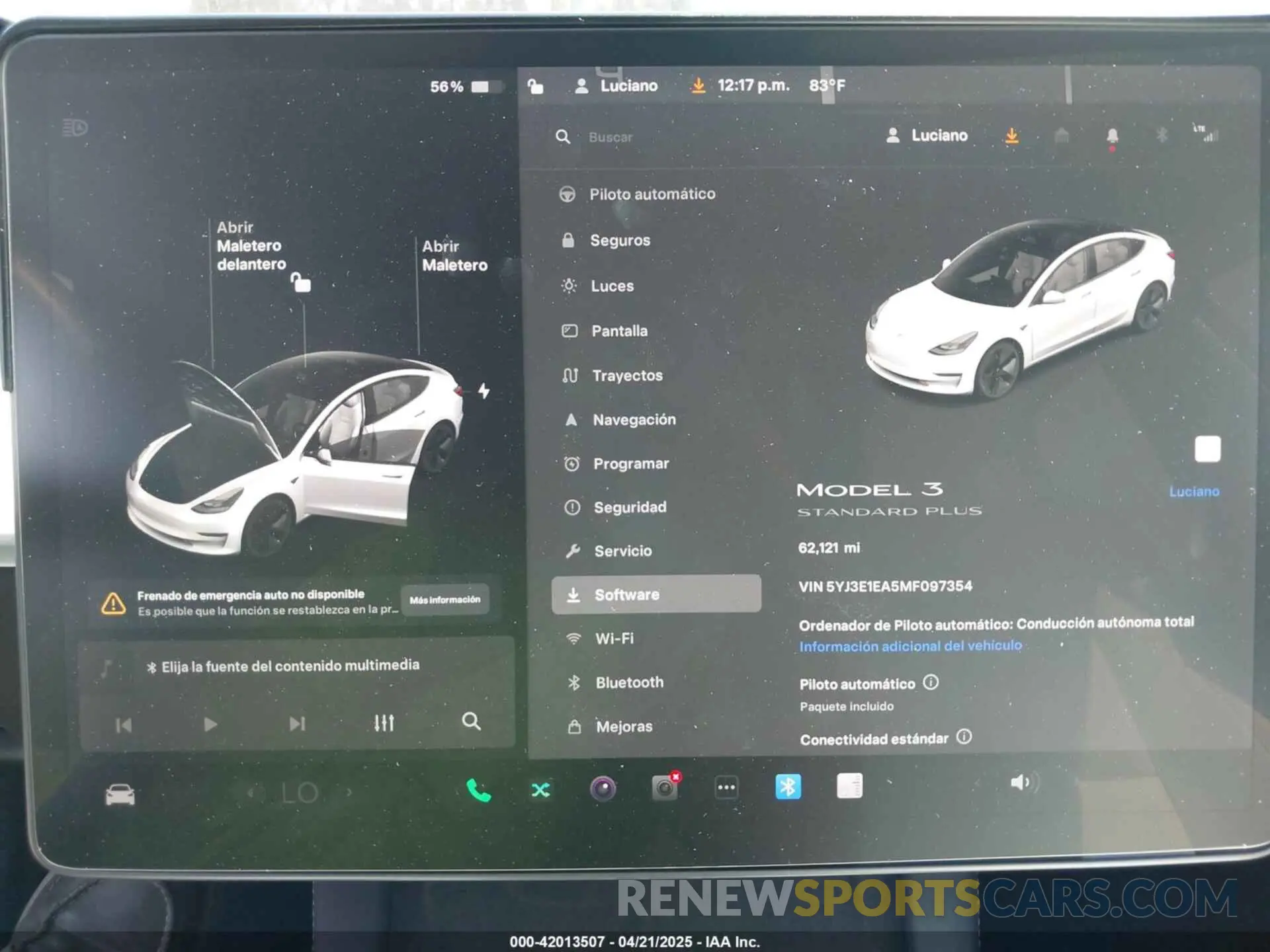 16 Photograph of a damaged car 5YJ3E1EA5MF097354 TESLA MODEL 3 2021