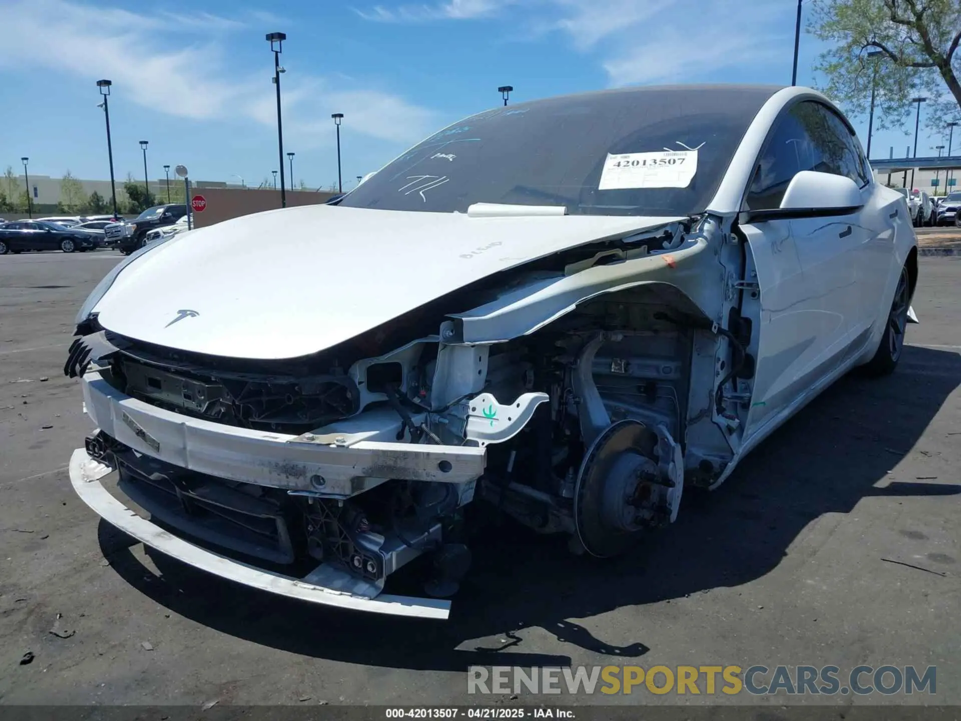 6 Photograph of a damaged car 5YJ3E1EA5MF097354 TESLA MODEL 3 2021