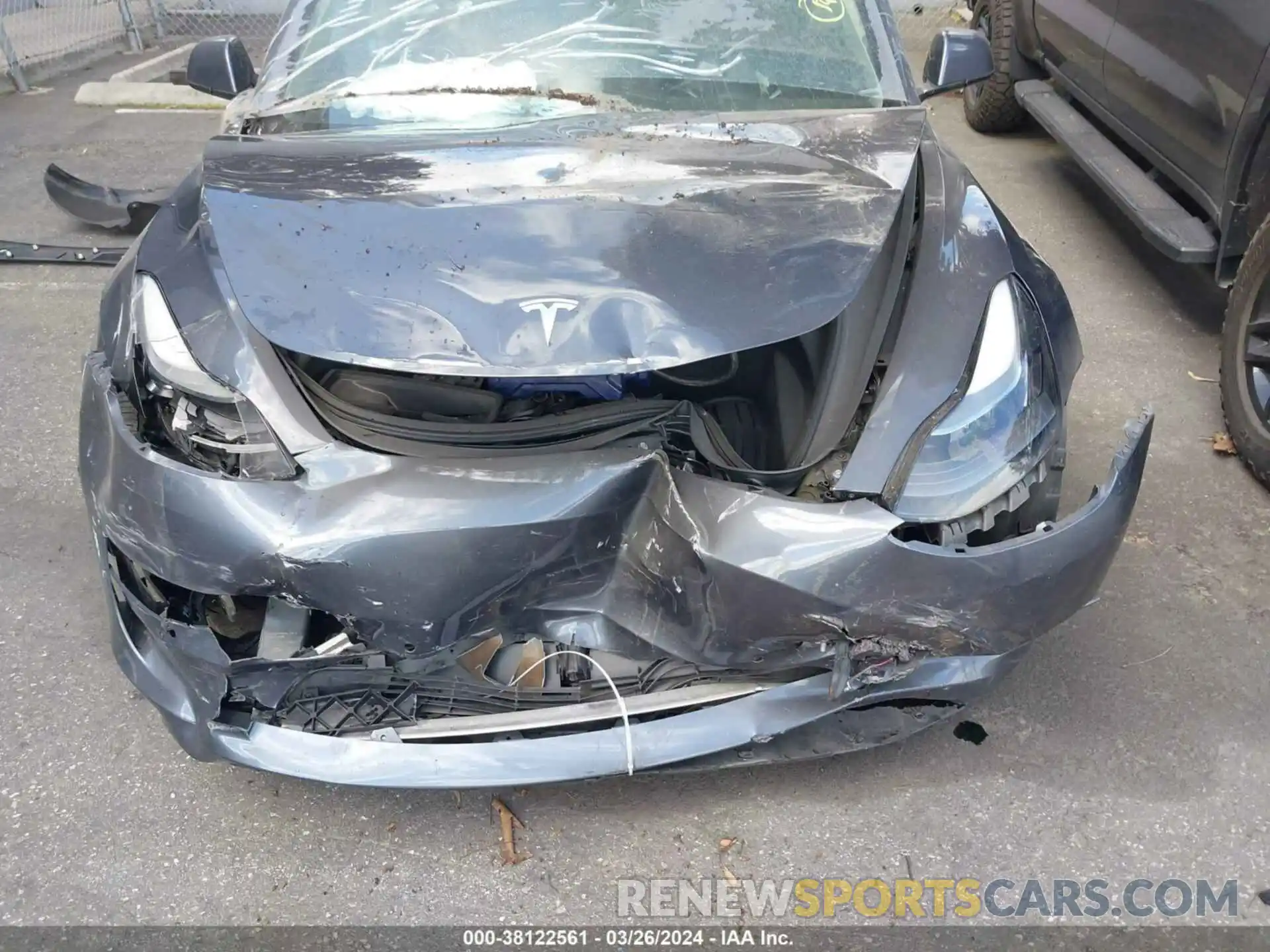 13 Photograph of a damaged car 5YJ3E1EA5MF098309 TESLA MODEL 3 2021