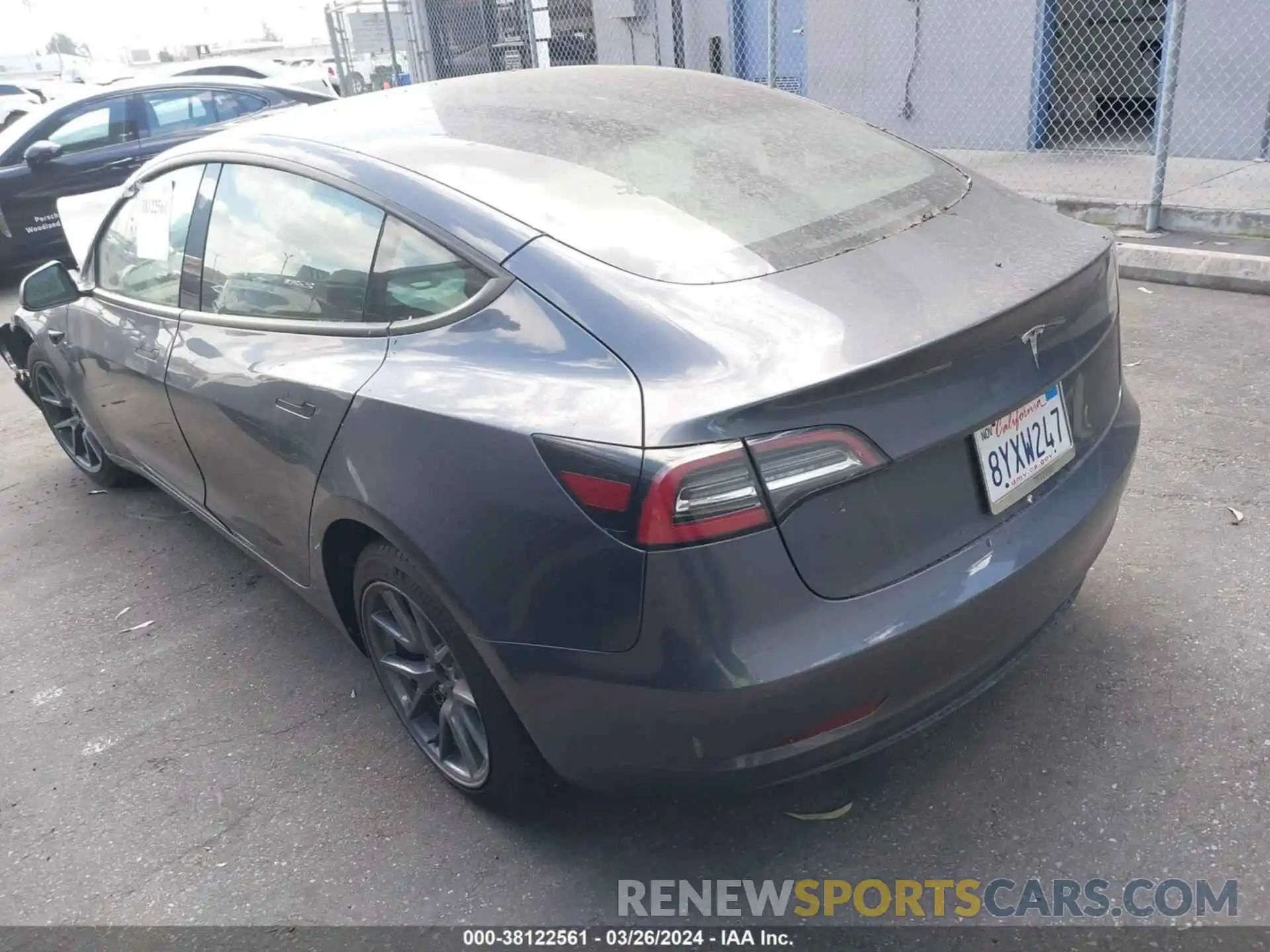 3 Photograph of a damaged car 5YJ3E1EA5MF098309 TESLA MODEL 3 2021