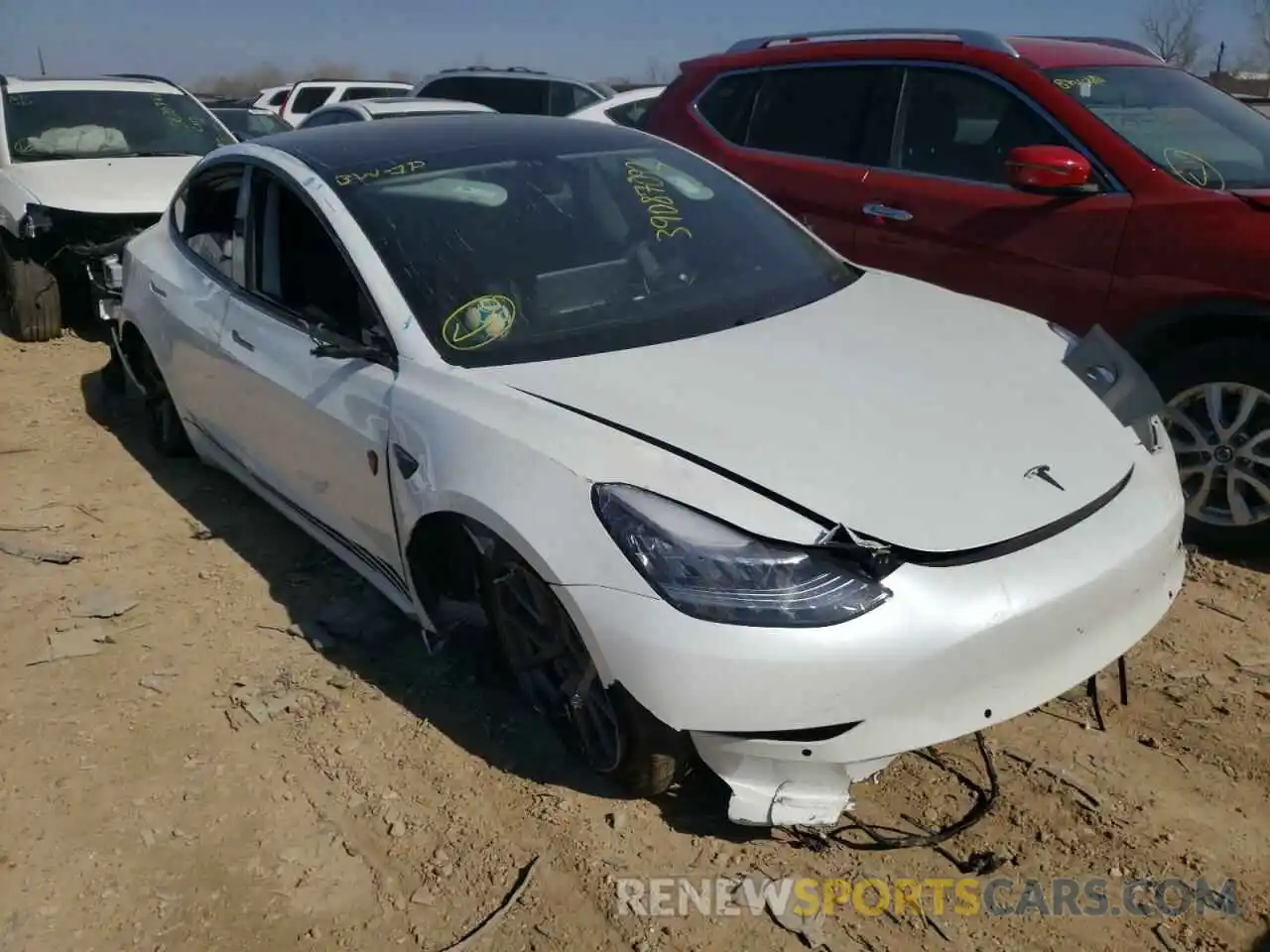 9 Photograph of a damaged car 5YJ3E1EA5MF854298 TESLA MODEL 3 2021