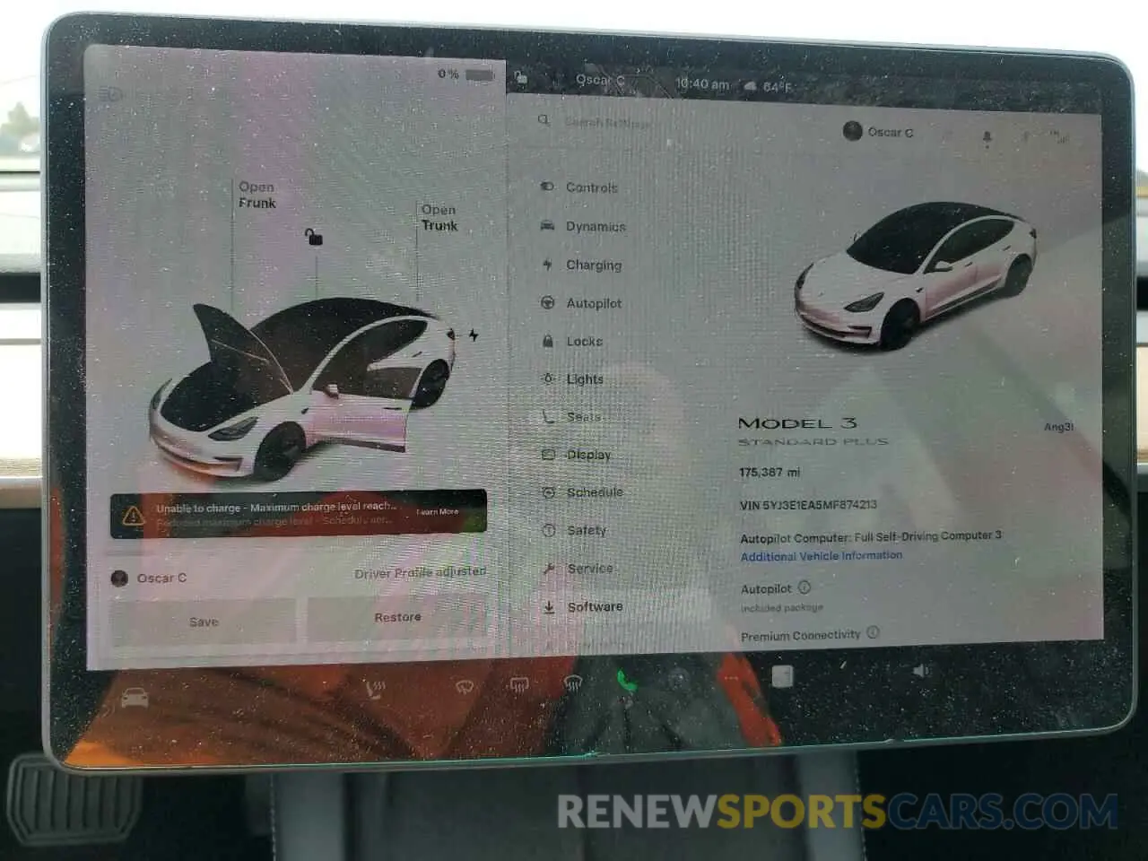 9 Photograph of a damaged car 5YJ3E1EA5MF874213 TESLA MODEL 3 2021