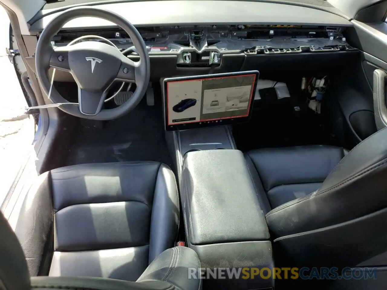 8 Photograph of a damaged car 5YJ3E1EA5MF876298 TESLA MODEL 3 2021