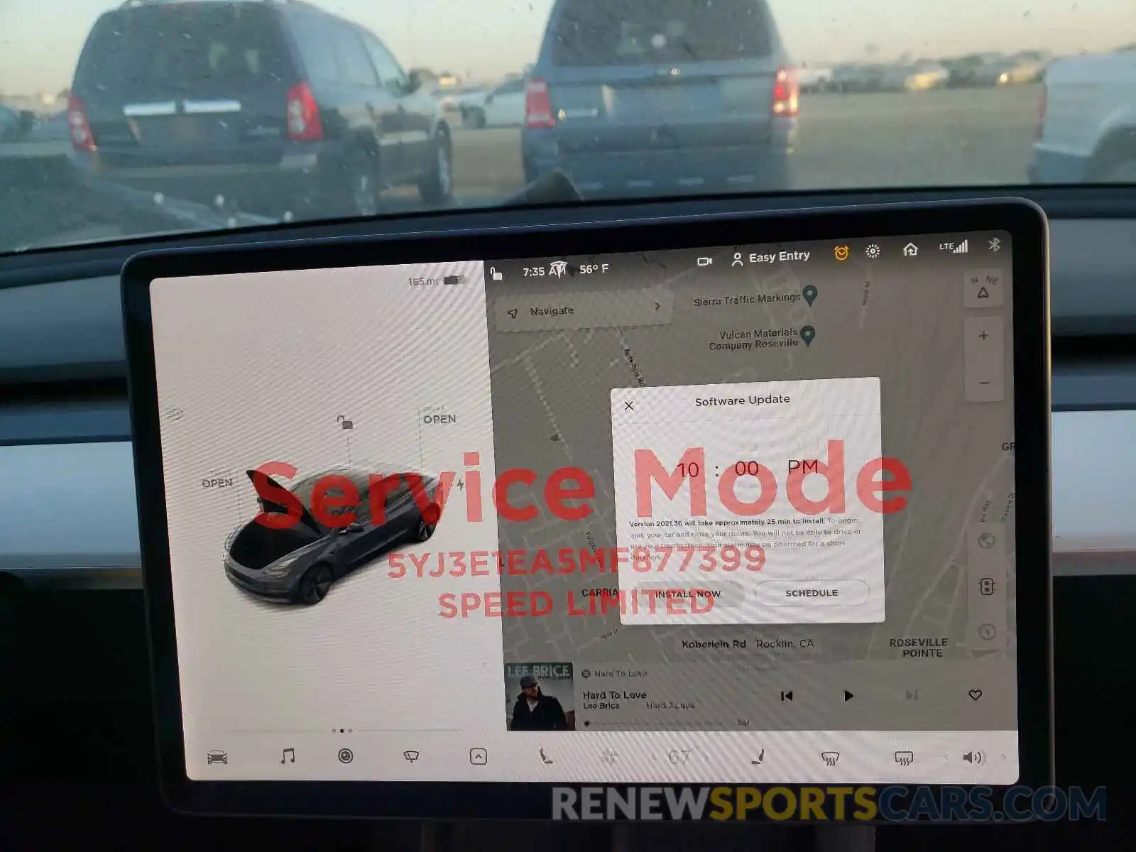 9 Photograph of a damaged car 5YJ3E1EA5MF877399 TESLA MODEL 3 2021