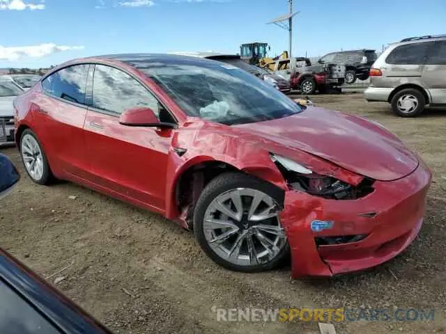 4 Photograph of a damaged car 5YJ3E1EA5MF908179 TESLA MODEL 3 2021