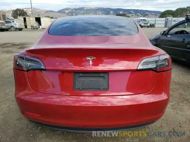 6 Photograph of a damaged car 5YJ3E1EA5MF908179 TESLA MODEL 3 2021