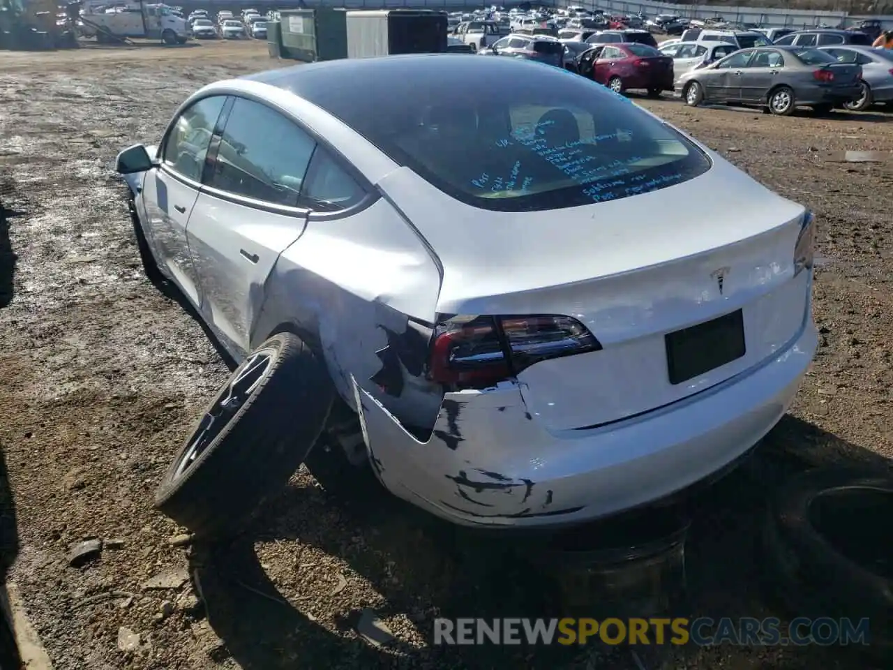 3 Photograph of a damaged car 5YJ3E1EA5MF919697 TESLA MODEL 3 2021