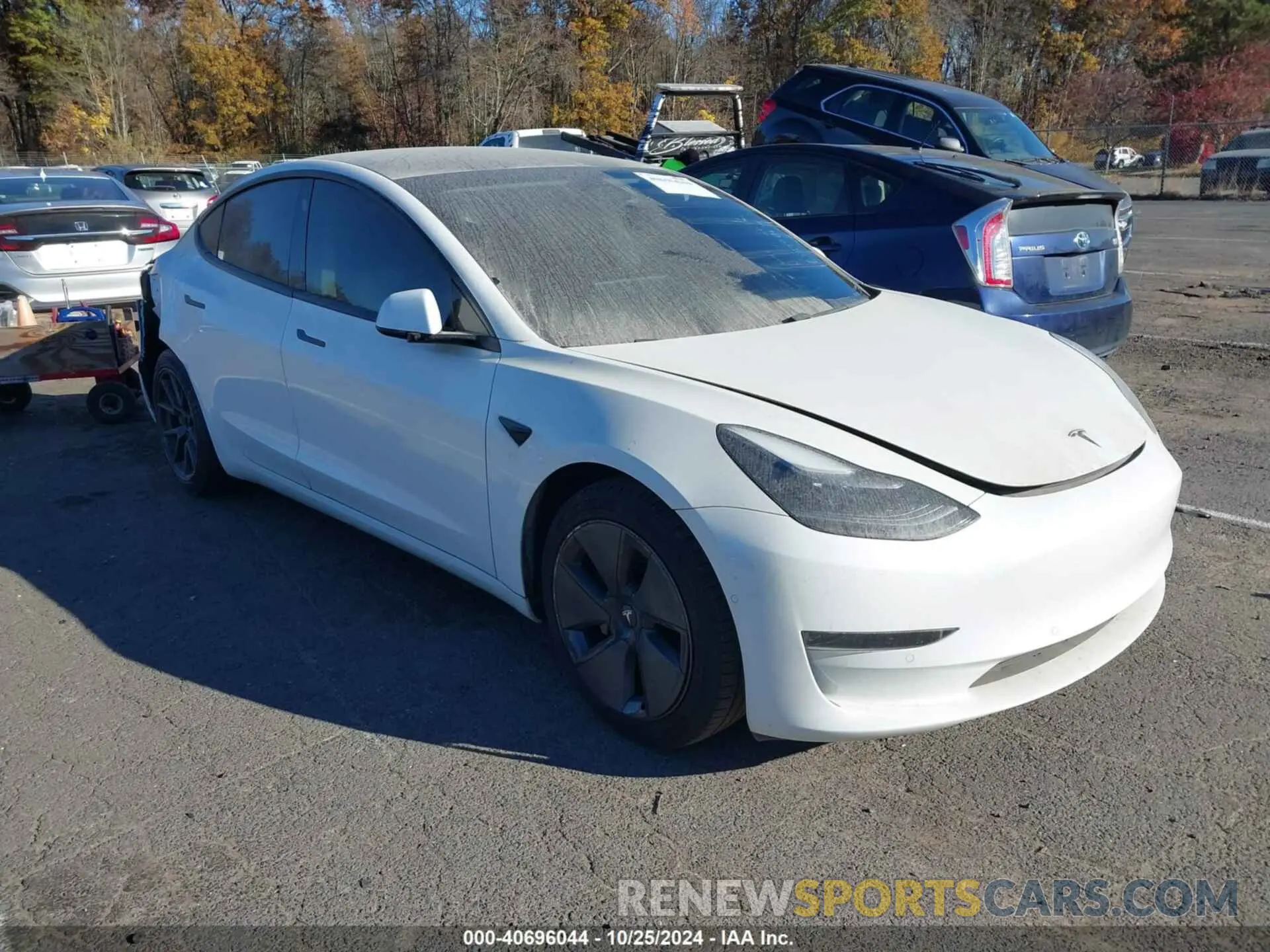 1 Photograph of a damaged car 5YJ3E1EA5MF919859 TESLA MODEL 3 2021