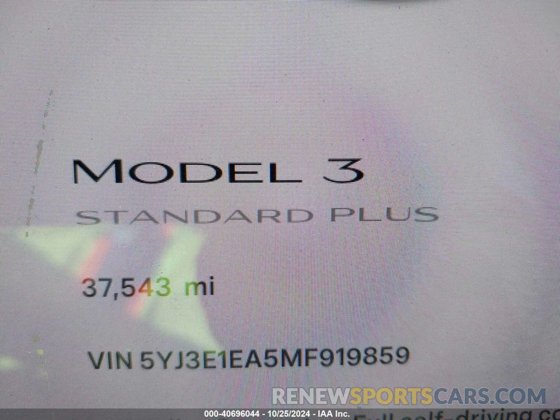 16 Photograph of a damaged car 5YJ3E1EA5MF919859 TESLA MODEL 3 2021