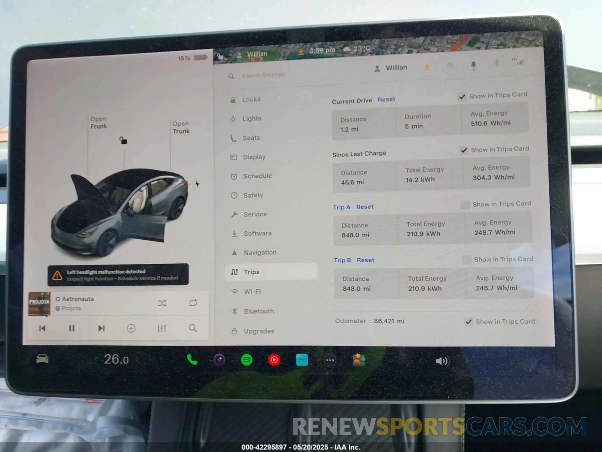 7 Photograph of a damaged car 5YJ3E1EA5MF920820 TESLA MODEL 3 2021