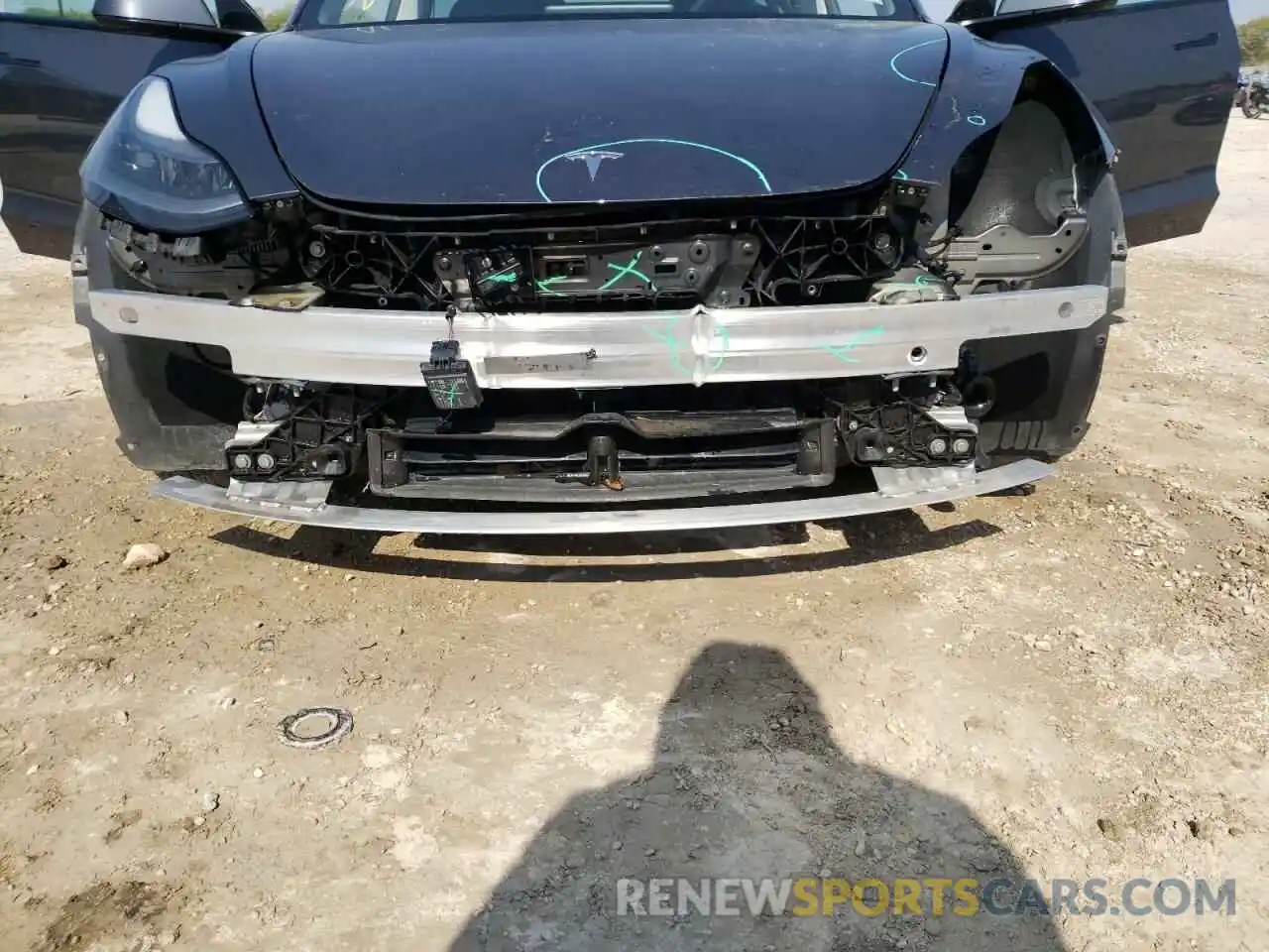 9 Photograph of a damaged car 5YJ3E1EA5MF921384 TESLA MODEL 3 2021