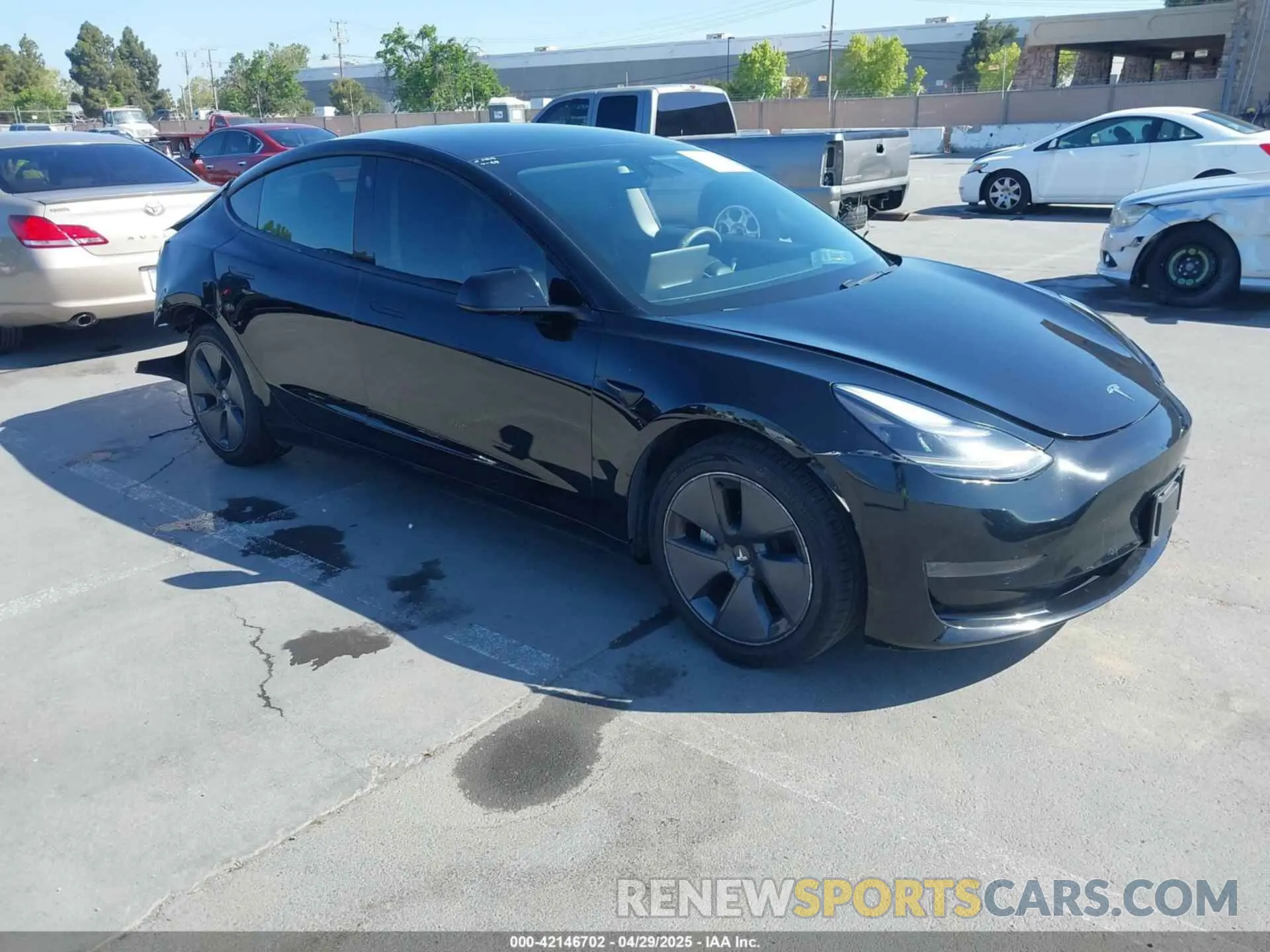 1 Photograph of a damaged car 5YJ3E1EA5MF939299 TESLA MODEL 3 2021