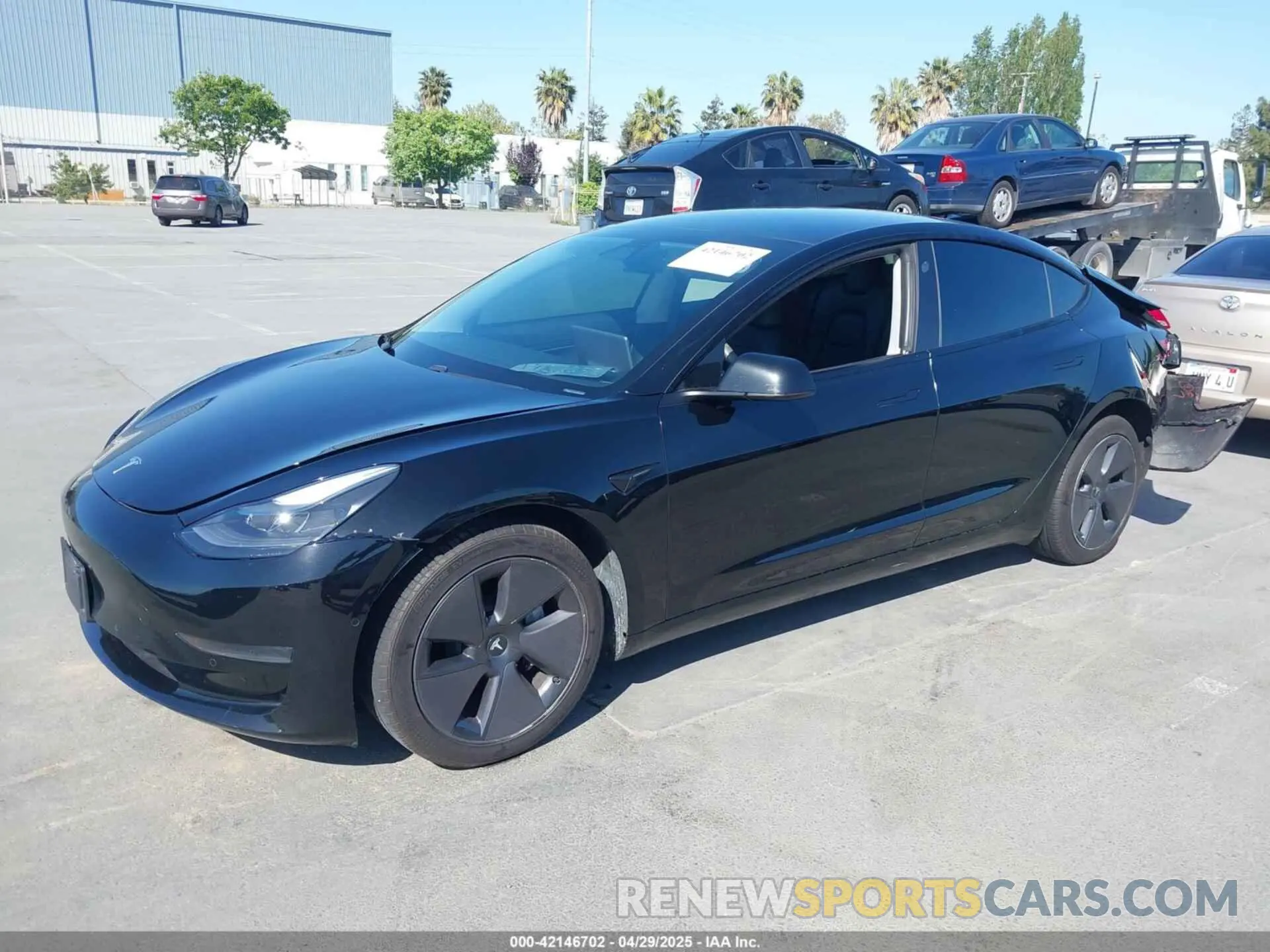 2 Photograph of a damaged car 5YJ3E1EA5MF939299 TESLA MODEL 3 2021