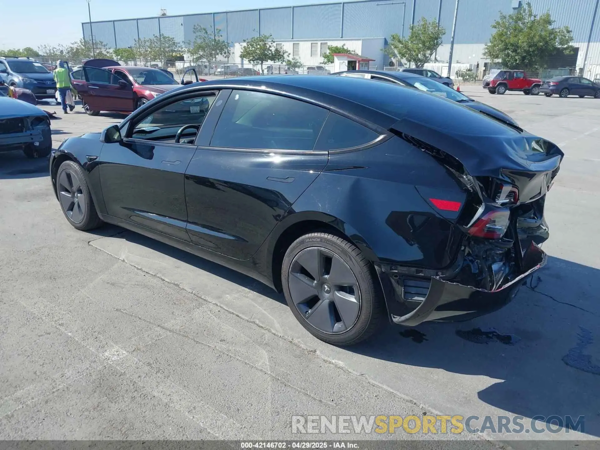 3 Photograph of a damaged car 5YJ3E1EA5MF939299 TESLA MODEL 3 2021