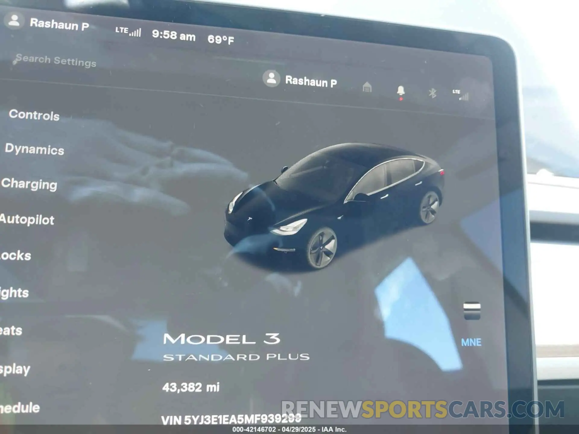 7 Photograph of a damaged car 5YJ3E1EA5MF939299 TESLA MODEL 3 2021