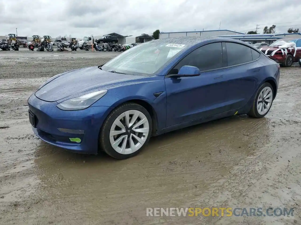 1 Photograph of a damaged car 5YJ3E1EA5MF943241 TESLA MODEL 3 2021