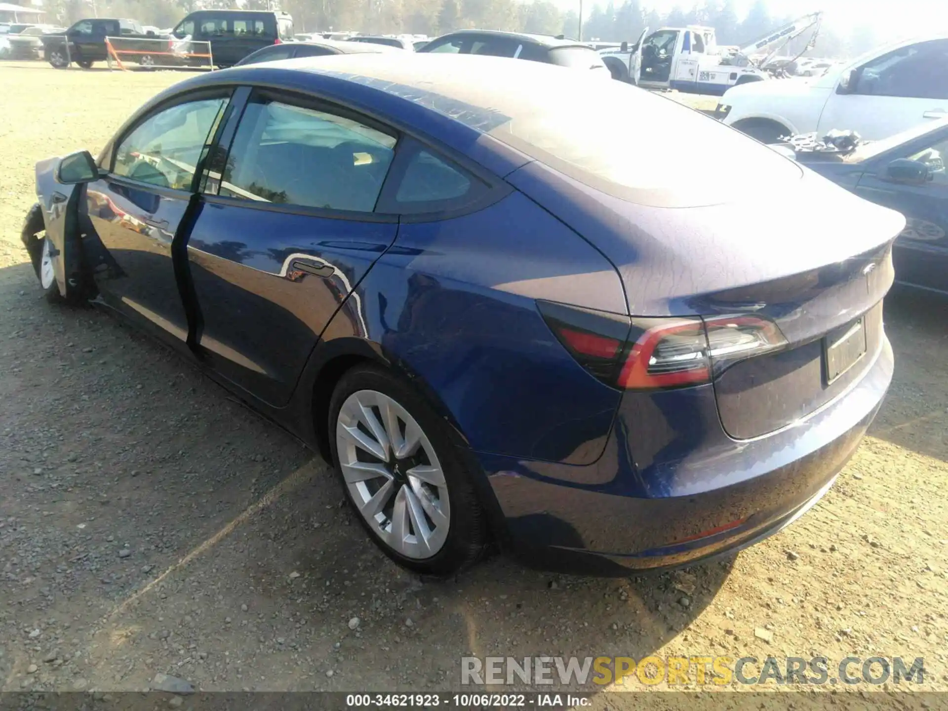 3 Photograph of a damaged car 5YJ3E1EA5MF961691 TESLA MODEL 3 2021