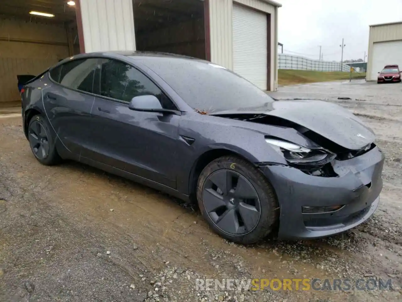 4 Photograph of a damaged car 5YJ3E1EA5MF973128 TESLA MODEL 3 2021