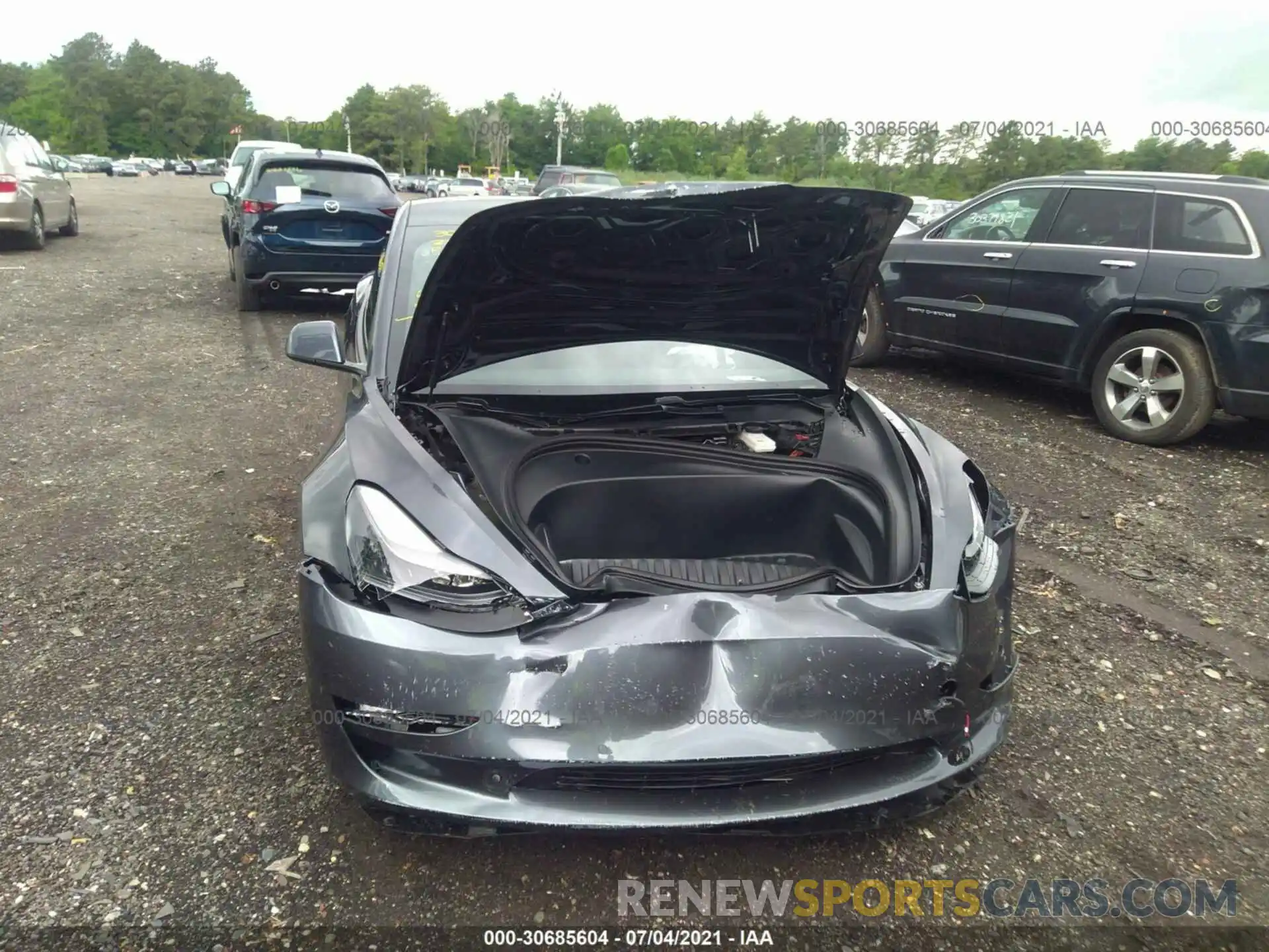 6 Photograph of a damaged car 5YJ3E1EA5MF976708 TESLA MODEL 3 2021