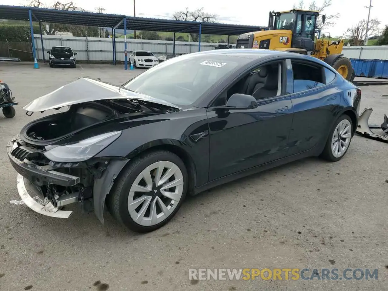 1 Photograph of a damaged car 5YJ3E1EA5MF998482 TESLA MODEL 3 2021